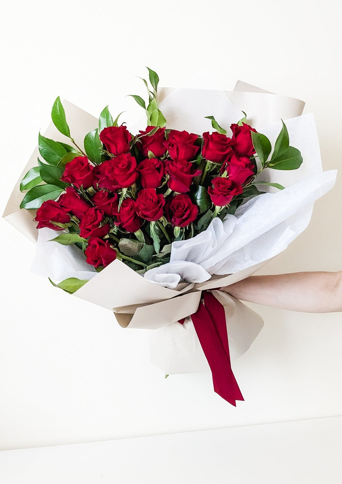 Luxe 21 Red Roses Bouquet